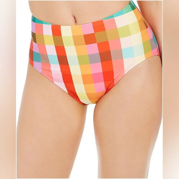 Kate Spade New York Plaid High Waist Bottom - Picture 1 of 3